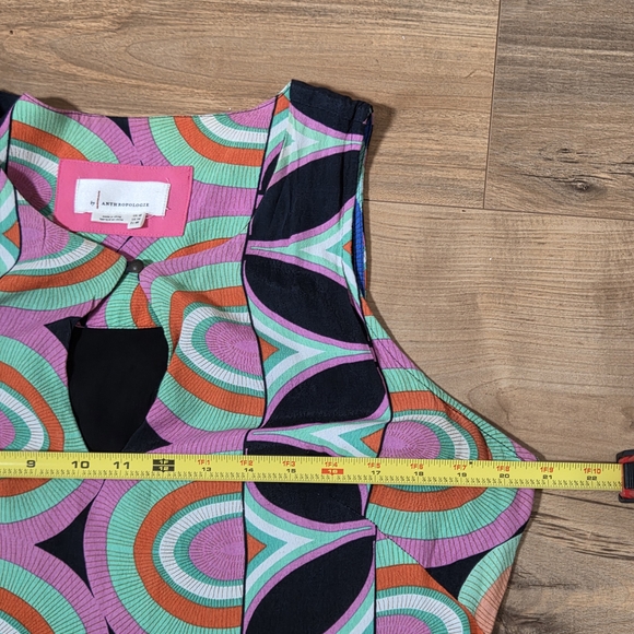 Anthropologie Vibrant Geometric Midi Dress - Picture 4 of 6